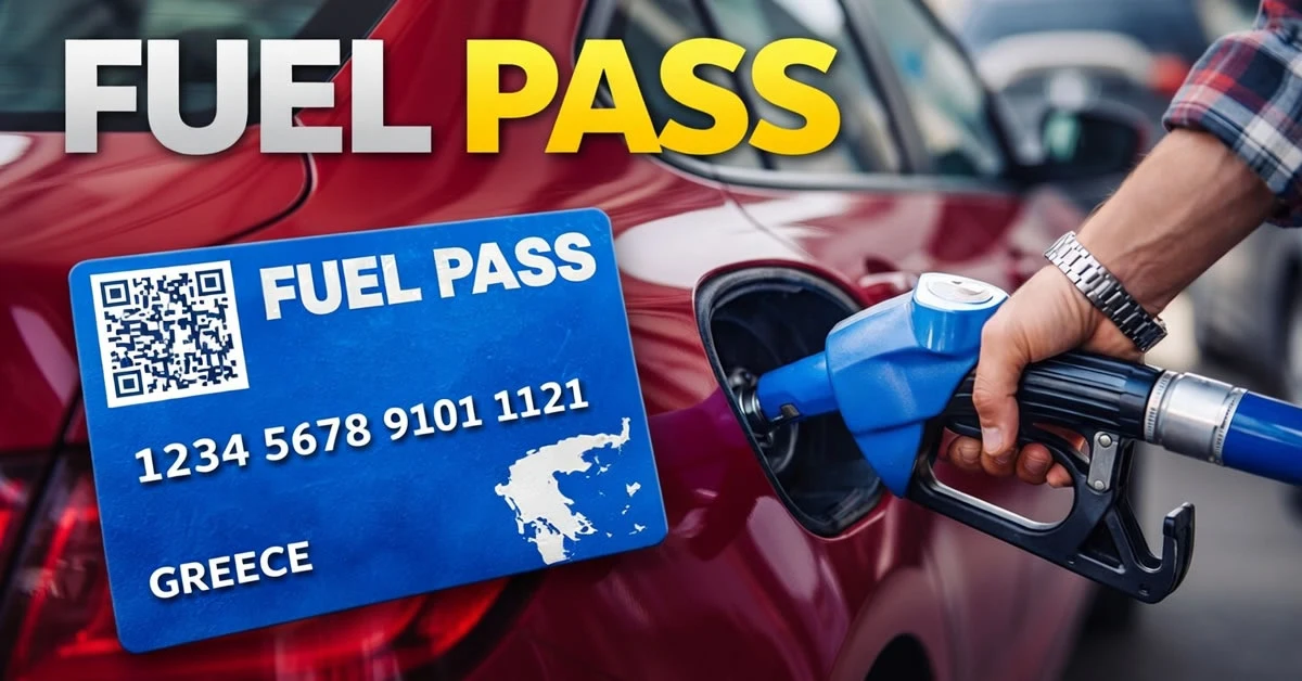 οδηγός σε βενζινάδικο περιμένει το Fuel Pass που καθυστερεί να πληρωθεί πριν το Πάσχα.