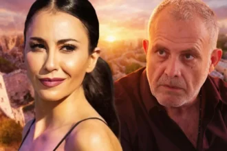 Ο Στάθης και η Ερωφίλη από την τηλεοπτική σειρά Η Γη της Ελιάς σε μια ρομαντική και γεμάτη ένταση σκηνή συνάντησης στη Μάνη.