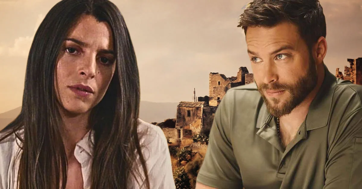 Η Ισμήνη και ο Μιχάλης σε μια στιγμή τρυφερότητας στα νέα επεισόδια της σειράς Η Γη της Ελιάς, αφήνοντας πίσω τις παλιές τους κόντρες.