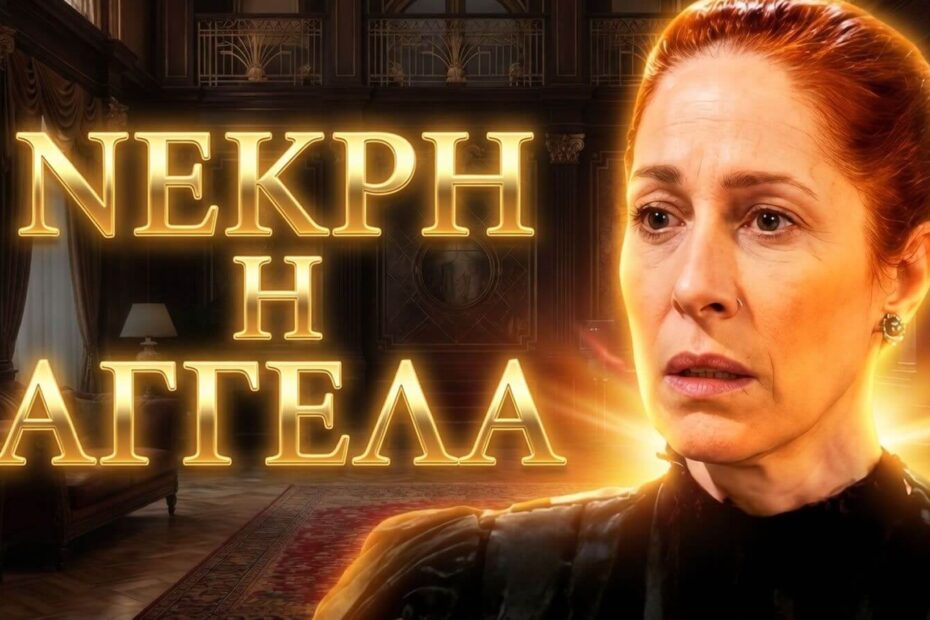 Η Αγγέλα σε μια δραματική σκηνή γεμάτη ένταση, λίγο πριν την τραγική της κατάληξη στα νέα επεισόδια της σειράς Grand Hotel.