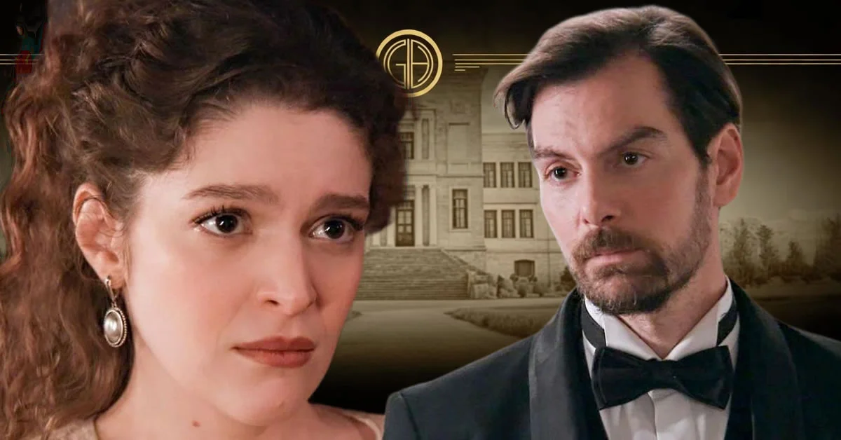 Η Αλίκη κοιτάζει σοκαρισμένη και με δάκρυα στα μάτια τον Πέτρο να μπαίνει στο ξενοδοχείο μαζί με τη Μαρίνα, στα νέα επεισόδια της σειράς Grand Hotel.