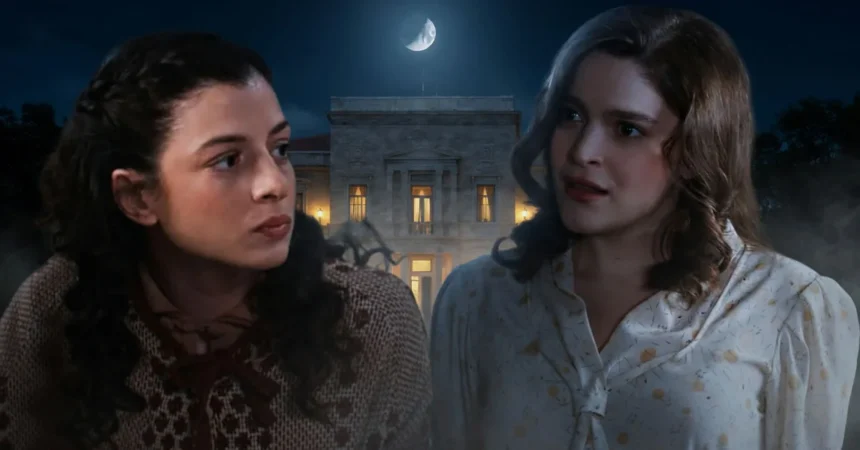 Η Μαρίνα με άγριο και απειλητικό βλέμμα στέκεται απέναντι στην Αλίκη στα νέα δραματικά επεισόδια της σειράς Grand Hotel του ΑΝΤ1.