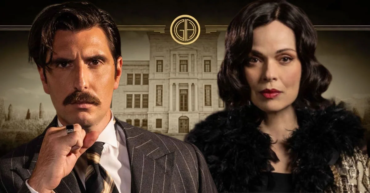 Η Κυβέλη κοιτάζει σοκαρισμένη τον Ρήγα, ο οποίος έχει επιστρέψει κρυφά για να της κάνει πρόταση γάμου, στα νέα επεισόδια της σειράς Grand Hotel.