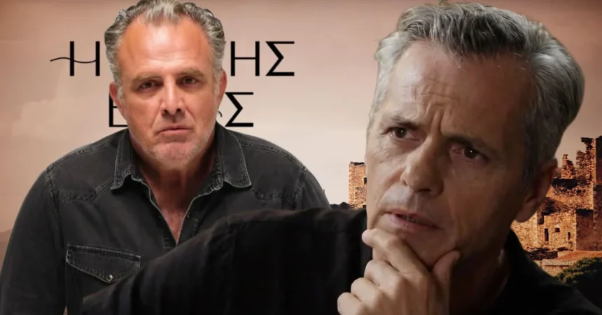 Ο Στάθης από τη σειρά Η γη της ελιάς με αυστηρό ύφος κλείνει για πάντα την πόρτα στην Ερωφίλη.