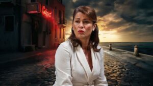 Η Κλέλια Ρένεση σε δραματική σκηνή, έτοιμη για το μεγάλο φινάλε της σειράς Porto Leone και το νέο της τηλεοπτικό βήμα στο Ντέρτι.