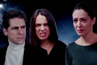 Η Αρετή από τη σειρά Μια νύχτα μόνο φαίνεται σοκαρισμένη λίγο πριν μάθει για την απρόσμενη εγκυμοσύνη της.