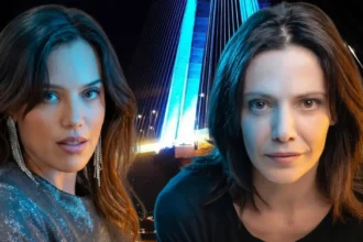 Η Αλεξάνδρα με σκοτεινό και απειλητικό βλέμμα, σχεδιάζοντας την καταστροφή της εγκύου Αρετής στη σειρά Μία νύχτα μόνο.