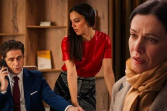 Η Αρετή σε κατάσταση σοκ κρατώντας το τεστ εγκυμοσύνης, ενώ ο Οδυσσέας και ο Σταύρος βρίσκονται σε ένταση στα νέα επεισόδια της σειράς Μια νύχτα μόνο.