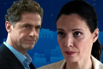 Η Αρετή, σε κατάσταση απόλυτου σοκ και πανικού, κοιτάζει το θετικό τεστ εγκυμοσύνης στα νέα δραματικά επεισόδια της σειράς Μια Νύχτα Μόνο.