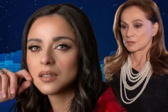 Η Κατερίνη σε κατάσταση σοκ παρακολουθεί την Εύα στη δραματική σειρά Μία νύχτα μόνο.