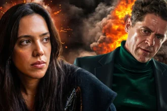 Η Αλεξάνδρα κοιτάζει πονηρά τον Οδυσσέα, ενώ σε άλλο πλάνο η Αρετή χάνει τις αισθήσεις της και καταρρέει στα νέα επεισόδια της σειράς Μια νύχτα μόνο.