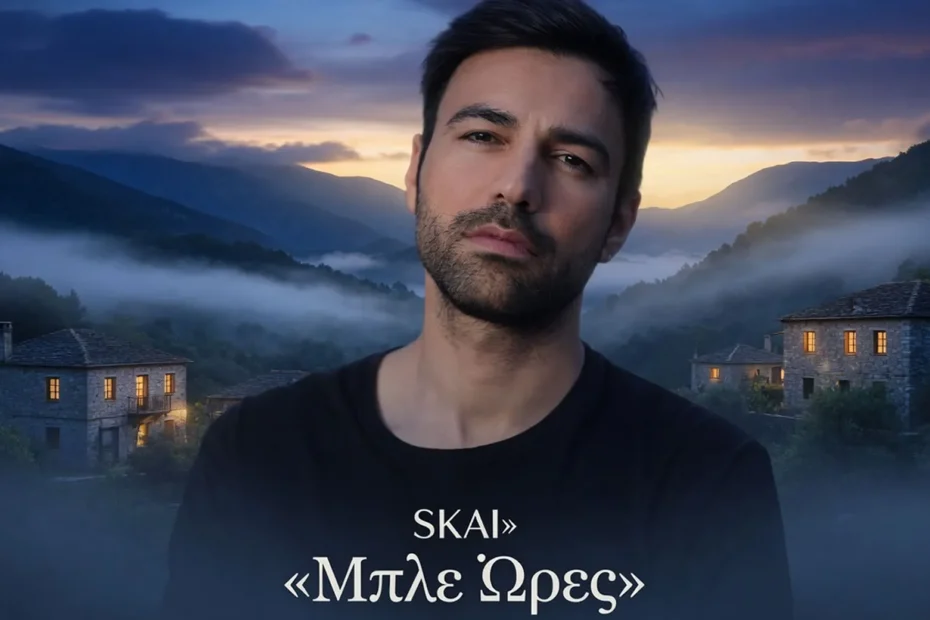 Οι πρωταγωνιστές της νέας σκοτεινής αστυνομικής σειράς του ΣΚΑΪ, Μπλε Ώρες, με φόντο τα μαγευτικά τοπία του Βόλου και της Κύπρου.