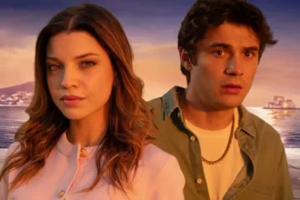 Η Εβίτα στέκεται συγκινημένη στο πλευρό του Λευτέρη στο κρεβάτι του νοσοκομείου, έχοντας αφήσει πίσω τις διαφορές τους, στο φινάλε της σειράς Να μ' αγαπάς.