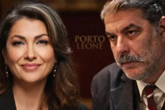 Η Γαλήνη από τη σειρά Porto Leone κοιτάζει με με υπεροψία τον Γιάμαρη μετά την αποκάλυψη της προδοσίας του.