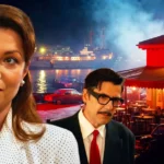 Η Γαλήνη κοιτάζει αβοήθητο τον Βούλγαρη στο πάτωμα μετά από έναν άγριο καβγά στα νέα επεισόδια της σειράς Πόρτο Λεόνε.