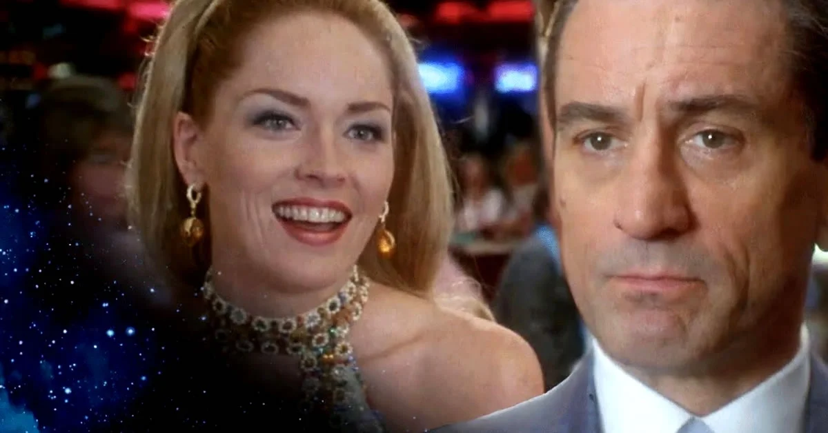 Η Σάρον Στόουν και ο Ρόμπερτ Ντε Νίρο σε μια έντονη και χαρακτηριστική σκηνή από την εμβληματική ταινία Casino του Μάρτιν Σκορσέζε.