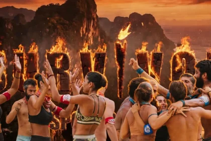 οι παίκτες των Αθηναίων στο Survivor 2026 σε κρίσιμο και γεμάτο ένταση αγώνα επάθλου κόντρα στους Επαρχιώτες.