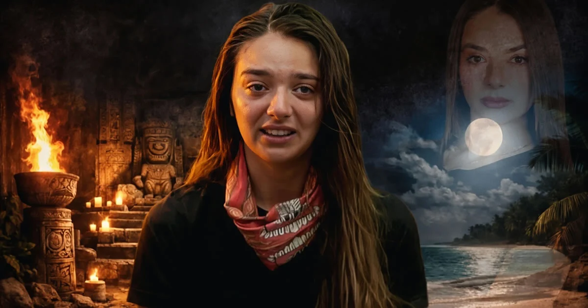Η Μαντίσα Τσώτα από το Survivor 2026 στέκεται προβληματισμένη στην παραλία του Αγίου Δομίνικου εν αναμονή των αποφάσεων της παραγωγής.