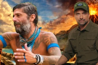 Ο Γιώργος Λιανός και ο Μιχάλης Σηφάκης με φόντο ένα επικό Survivor