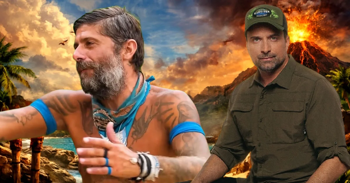 Ο Γιώργος Λιανός και ο Μιχάλης Σηφάκης με φόντο ένα επικό Survivor