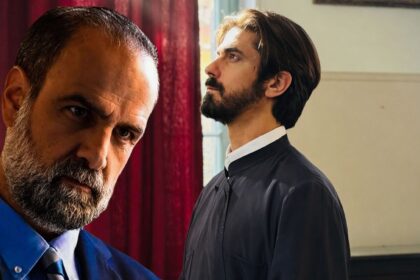 Ο Δημήτρης Γκοτσόπουλος στον ρόλο του Νικόλαου στη σειρά Άγιος Έρωτας.