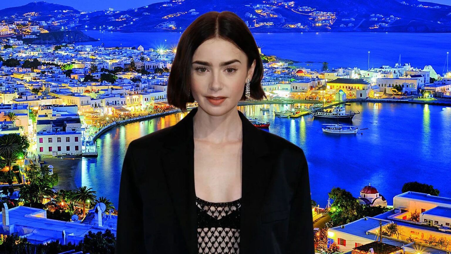 Η Lily Collins ανακοινώνει το τέλος του Emily in Paris ενώ τα γυρίσματα στη Μύκονο γίνονται στο κρύο