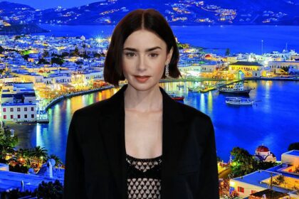 Η Lily Collins ανακοινώνει το τέλος του Emily in Paris ενώ τα γυρίσματα στη Μύκονο γίνονται στο κρύο
