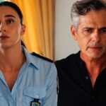 Σκηνή από τη σειρά Γη της Ελιάς με τη Μαρουσώ και τον Αντώνη