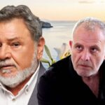 Ο Στάθης και ο Λυκούργος σε δραματική σκηνή της σειράς Γη της Ελιάς