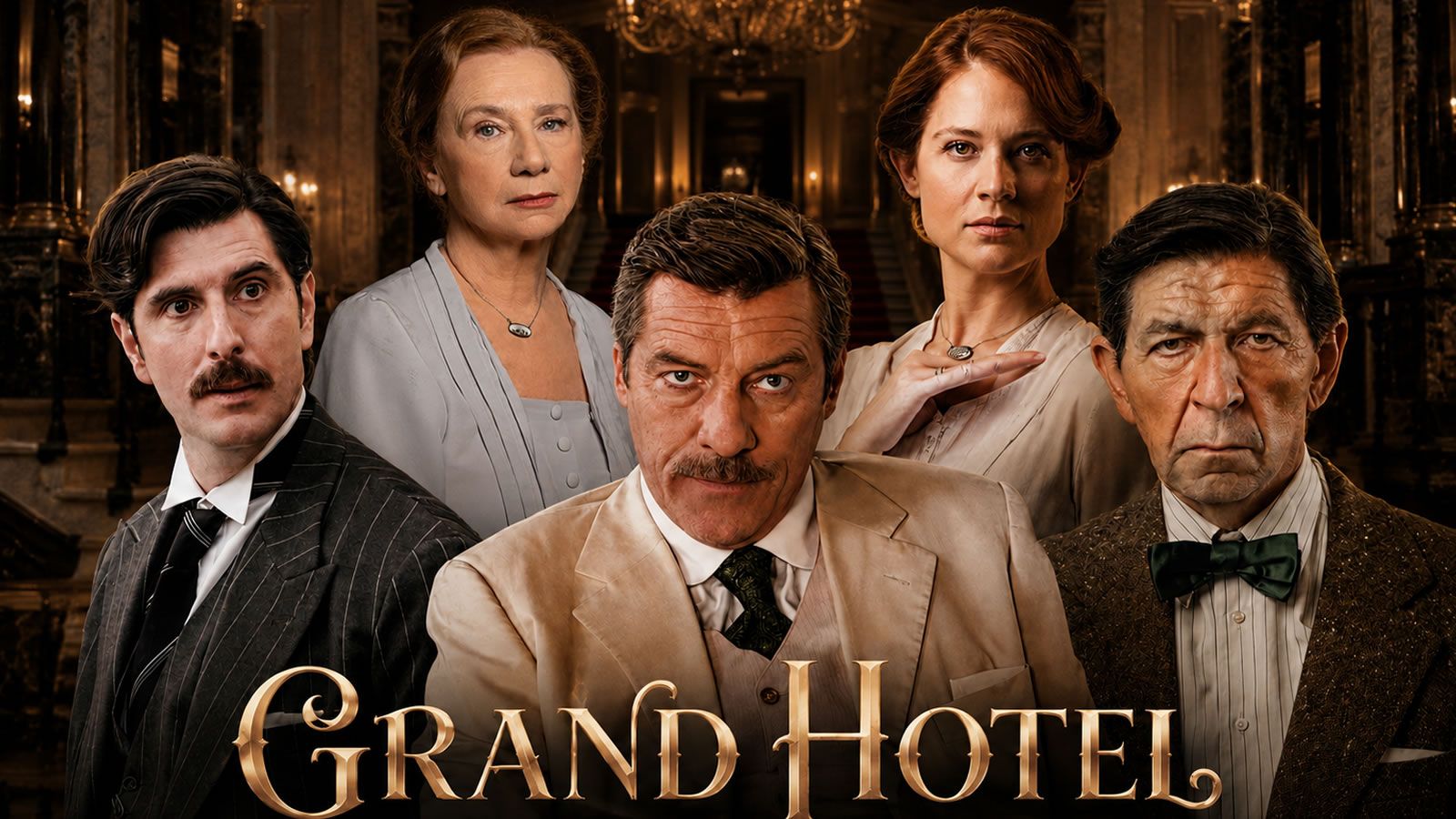 Σκηνή από τη σειρά Grand Hotel του ΑΝΤ1 με τους πρωταγωνιστές
