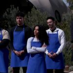 Ο Σαμ και ο Χάρης από τη μπλε ομάδα του MasterChef στο συμβούλιο αποχώρησης.