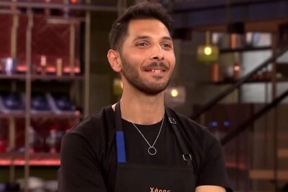 Ο Χάρης Τζαν μπροστά στους κριτές του MasterChef 10 λίγο πριν ανακοινωθεί η αποχώρησή του.