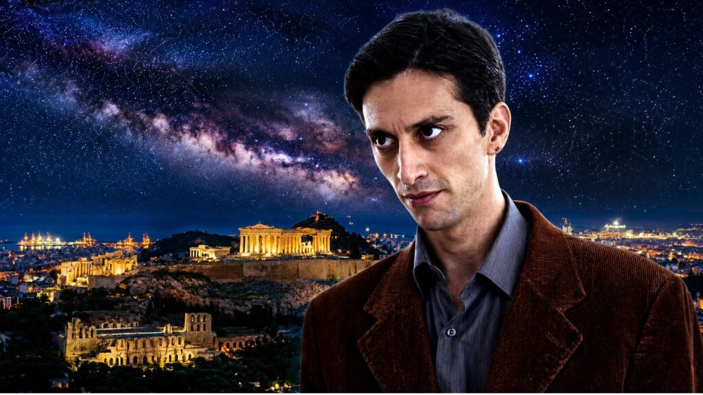 Στιγμιότυπο από τη σύγκρουση Μπακύρα και Νικήτα στη σειρά Μια Νύχτα Μόνο