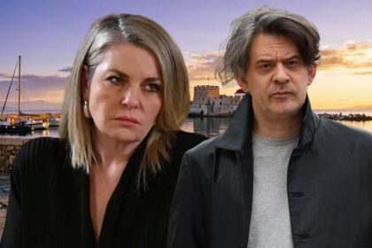 Ο Μιχάλης και η Σοφία σε κρίσιμη σκηνή της σειράς Να μ' αγαπάς.