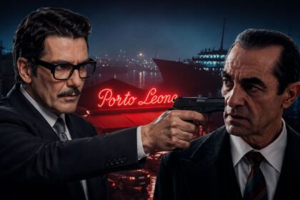 Σκηνή από τη σειρά Porto Leone με τους πρωταγωνιστές στην Τρούμπα