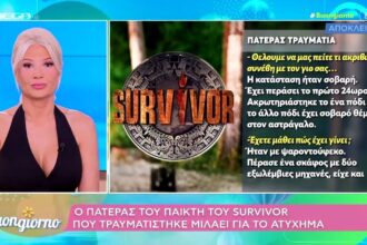 Οι συγκλονιστικές αποκαλύψεις του πατέρα του παίκτη του Survivor στην εκπομπή Buongiorno.