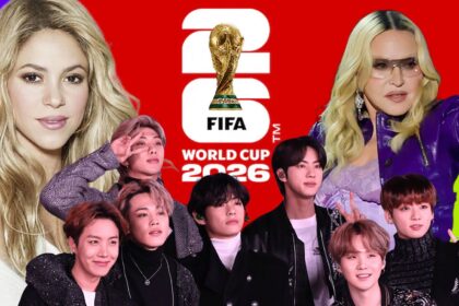 Οι BTS, η Madonna και η Shakira στην ανακοίνωση για το halftime show του World Cup 2026.