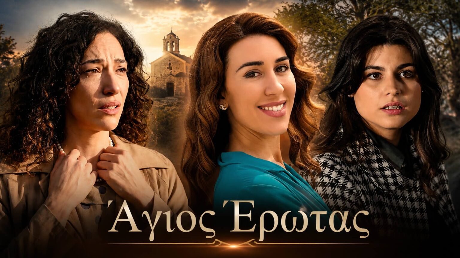 Σκηνή από το φινάλε της σειράς Άγιος Έρωτας του ALPHA με την Άννα