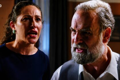 Σκηνή από το μεγάλο φινάλε της σειράς «Άγιος Έρωτας»