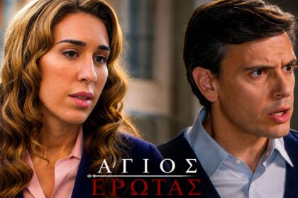 Σκηνή λίγο πριν από τον γάμο της Ελένης και του Περικλή στη Στέρνα στον «Άγιο Έρωτα»