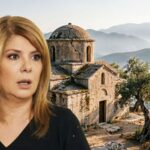 Στιγμιότυπο από την κηδεία της Ασπασίας στη σειρά Η Γη της Ελιάς