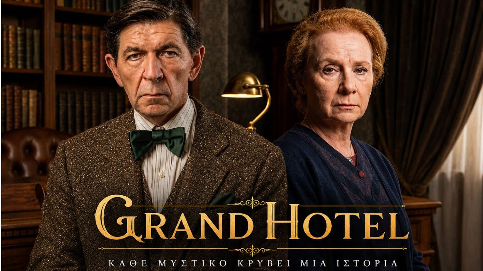 Σκηνή από τη σειρά Grand Hotel του ΑΝΤ1 με τον Χρόνη και τη Λίτσα