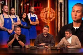 Ο Ανδρέας του MasterChef 10 με τη Μπλε Μπριγάδα στη δοκιμασία του Τοίχου