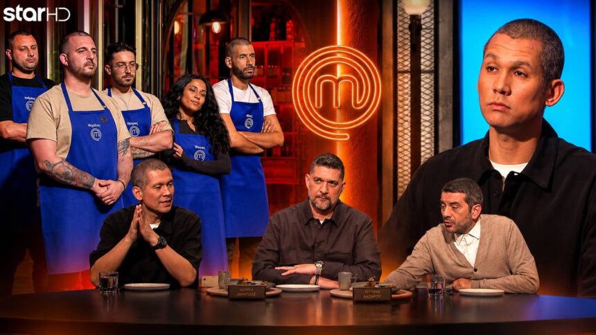 Ο Ανδρέας του MasterChef 10 με τη Μπλε Μπριγάδα στη δοκιμασία του Τοίχου