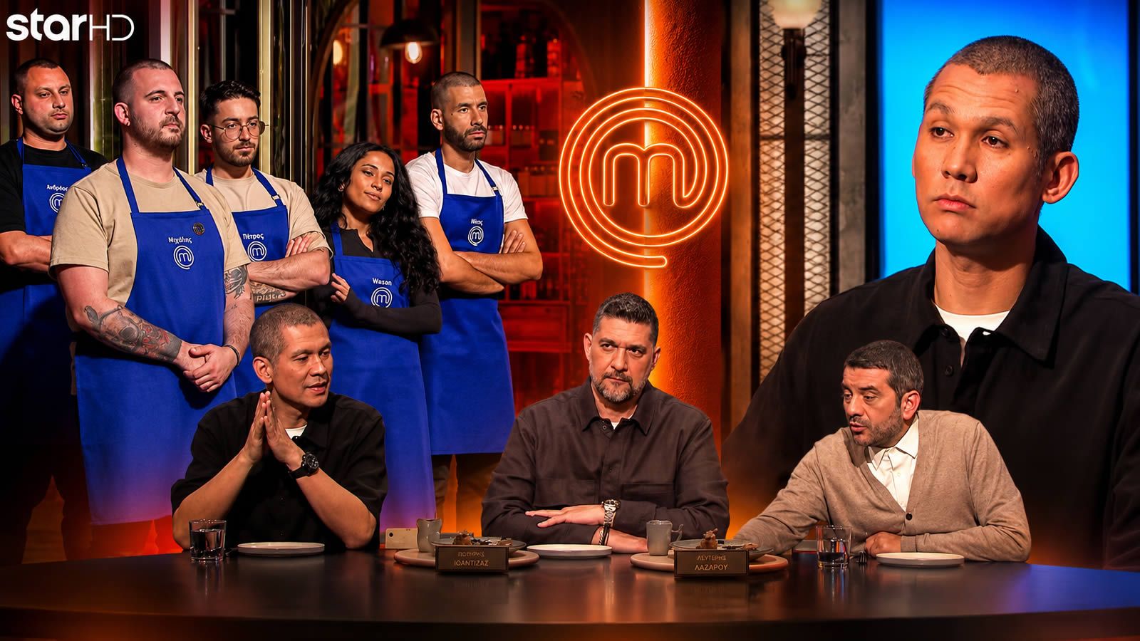 Ο Ανδρέας του MasterChef 10 με τη Μπλε Μπριγάδα στη δοκιμασία του Τοίχου