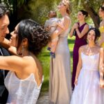 Στιγμιότυπο από το τελευταίο επεισόδιο της σειράς «Να μ' αγαπάς» με τον γάμο Ορφέα και Φωτεινής