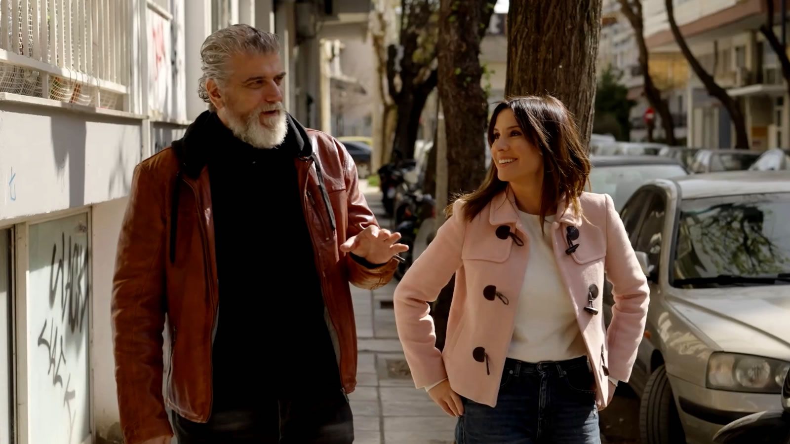 Ο Βλαδίμηρος Κυριακίδης με τη Νίκη Λυμπεράκη στην εκπομπή «Πάμε μια βόλτα;»