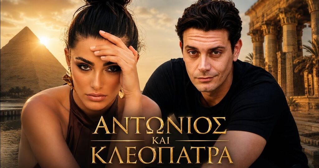 Ο Μάριος Μαριόλος και η Ειρήνη Τάσσου στη σειρά «Αντώνιος και Κλεοπάτρα» του ΣΚΑΪ