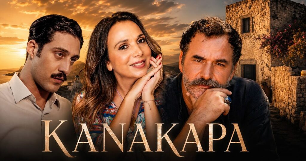Οι ηθοποιοί Νίκος Λεκάκης, Χριστίνα Αλεξανιάν και Σπύρος Τσεκούρας που εντάσσονται στη νέα σειρά του MEGA, Κανακαρά.