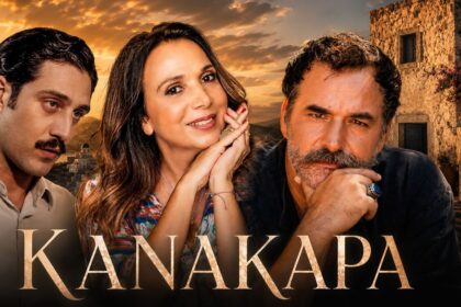 Οι ηθοποιοί Νίκος Λεκάκης, Χριστίνα Αλεξανιάν και Σπύρος Τσεκούρας που εντάσσονται στη νέα σειρά του MEGA, Κανακαρά.
